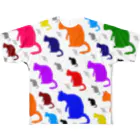 ニャムのアトリエのNEKOZEロゴロゴ フルグラフィックTシャツ