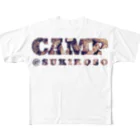 スキコソのCAMP@SUKIKOSO(灰色) All-Over Print T-Shirt