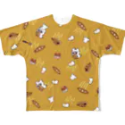 テディ轟のパンとテディ轟 キイロ フルグラフィックTシャツ