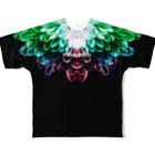 HOUSE DANCE MANIAのBotanical・Colorful フルグラフィックTシャツ