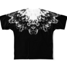 HOUSE DANCE MANIAのBotanical・Black All-Over Print T-Shirt