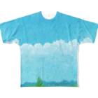 めろんぽっぷのお店だよの夏空に想う All-Over Print T-Shirt