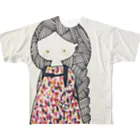 store holidayのcolourful girl フルグラフィックTシャツ