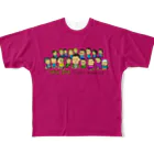 HappyGorillaのMito cup3　濃いピンク All-Over Print T-Shirt