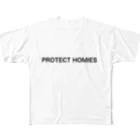 deramove stand alone ideasのhomies ホーミー　仲間は守る All-Over Print T-Shirt