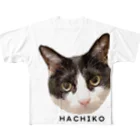 のらねこだすけのHACHIKOさん フルグラフィックTシャツ