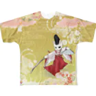 ねこや久鶻堂の白拍子 All-Over Print T-Shirt