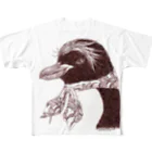 ヤママユ(ヤママユ・ペンギイナ)の伊達なマカロニペンギン All-Over Print T-Shirt