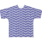 borderLinerの青海波 All-Over Print T-Shirt