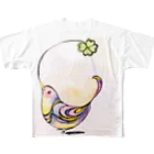 suparnaの小鳥とクローバー All-Over Print T-Shirt