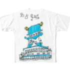 たまご人間のお店のたまご人間の名古屋城ロックＴシャツ All-Over Print T-Shirt