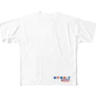 DIY_dailyのDIY daily - logo Tricolor All-Over Print T-Shirt