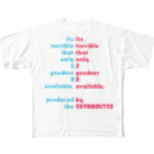 Les survenirs chaisnamiquesの人工/人口ピラミッド(太字ver.) All-Over Print T-Shirt