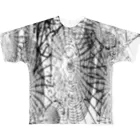  1st Shunzo's boutique のspiderweb  フルグラフィックTシャツ