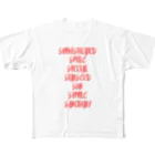 Timber& Simbaのスターシード探しRED All-Over Print T-Shirt