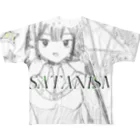 SHINAのSATANISM フルグラフィックTシャツ