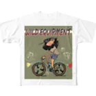 nidan-illustrationの"WILD EQUIPMENT” フルグラフィックTシャツ