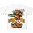 nidan-illustrationの"HUNGRY CLUB" フルグラフィックTシャツ