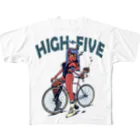 nidan-illustrationの"HIGH FIVE" フルグラフィックTシャツ