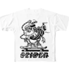 nidan-illustrationの"SPIDER SLIDER" フルグラフィックTシャツ