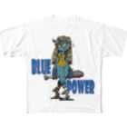 nidan-illustrationの“BLUE POWER” フルグラフィックTシャツ