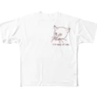 CHOTTOPOINTの警戒中の猫 All-Over Print T-Shirt