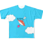 もしビジ　Tシャツ販売所！のアイラブSUSHI！フォーエバー All-Over Print T-Shirt