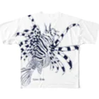 シマノカタチのミノカサゴ フルグラフィックTシャツ