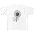 空木商店のsunflower-lovers フルグラフィックTシャツ