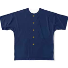 新商品PTオリジナルショップのナッパ服Tシャツ（金ボタン） フルグラフィックTシャツ