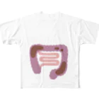 8anna storeの人体のなぞ。便がたまった大腸。 All-Over Print T-Shirt