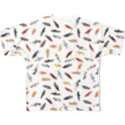 HIRAMATAのめだかまみれフルグラフィック All-Over Print T-Shirt