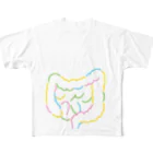 8anna storeの人体のなぞ。カラフルな大腸。 All-Over Print T-Shirt