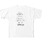 もやしのGorillas by Nakayama フルグラフィックTシャツ