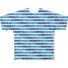 Caoli design shopの縞々の森 All-Over Print T-Shirt