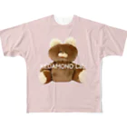 KEDAMONO Lab.のむくみちゃんPINK All-Over Print T-Shirt
