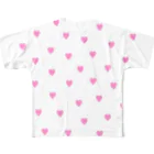 Girly*hガーリーエイチのハート総柄(pink) All-Over Print T-Shirt