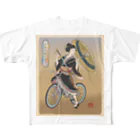 nidan-illustrationの"双輪車娘之圖會" 5-#1 フルグラフィックTシャツ