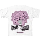 nidan-illustrationの“MAGI COURIER” pink #1 フルグラフィックTシャツ