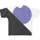 ごみのBlue circle フルグラフィックTシャツ