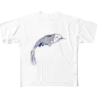 Fishes Can't FlyのBlanquito the Koi fish フルグラフィックTシャツ