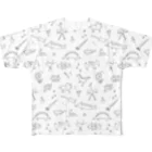 かいわれちゃんのウキウキ古代生物 All-Over Print T-Shirt