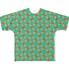 38　サンパチのちょっとちょっと(大)　グリーン All-Over Print T-Shirt