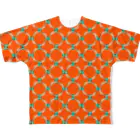 38　サンパチのちょっとちょっと(大)　オレンジ All-Over Print T-Shirt