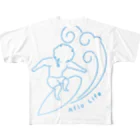 中村とらじろう屋のアフロライフ　-波- All-Over Print T-Shirt