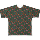 38　サンパチのテープくちゃくちゃ　ディープグリーン All-Over Print T-Shirt