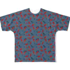38　サンパチのテープくちゃくちゃ　ブルー All-Over Print T-Shirt