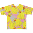 CAUCのびっくりモンキーまみれ All-Over Print T-Shirt