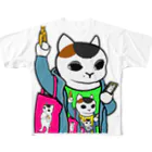 カレーゴハンナー  CURRYGOHANNERのドロステの猫 All-Over Print T-Shirt