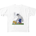 marinekko（まりねっこ）のmassanとcapybara All-Over Print T-Shirt